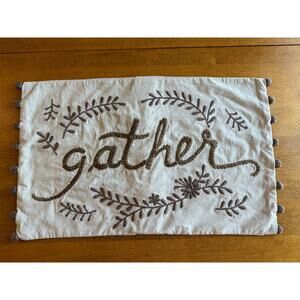 Pottery Barn "gather" lumbar pillow sham - envelope style - neutral - 16 x 26